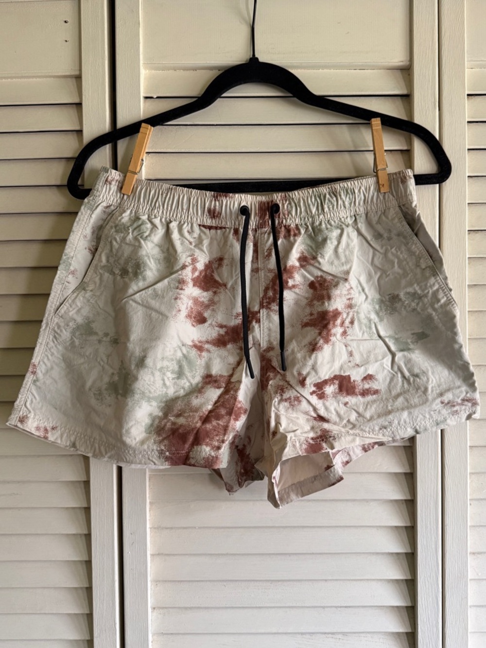 Mountain Hardwear Women’s Stryder Swim Shorts - sm, beige tie-dye